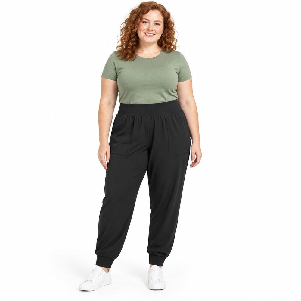 Z by Zella Black Jogger Pants Activewear Pockets Elastic Waist MEDIUM